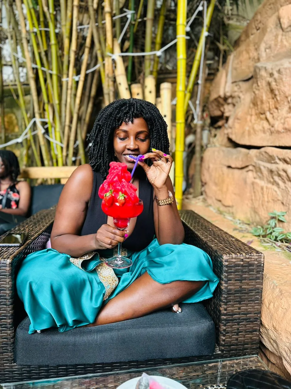 Miles enjoying Kampala nightlife